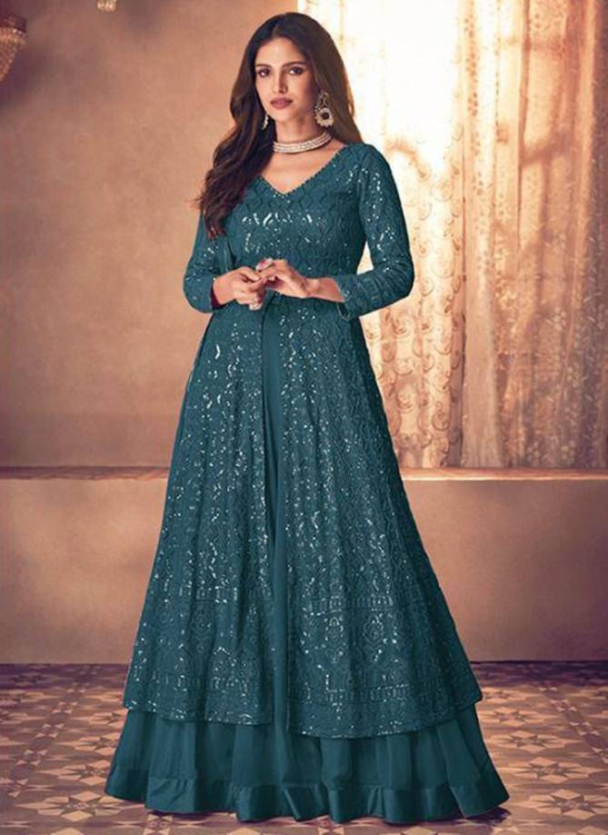 Sayuri Noor Platinum 123 Heavy Georgette Festive Wear Designer Salwar Kameez